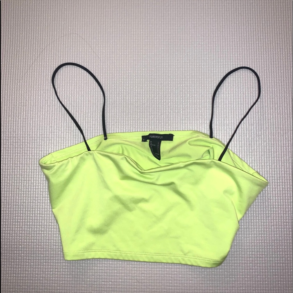 Forever 21 lime green crop top